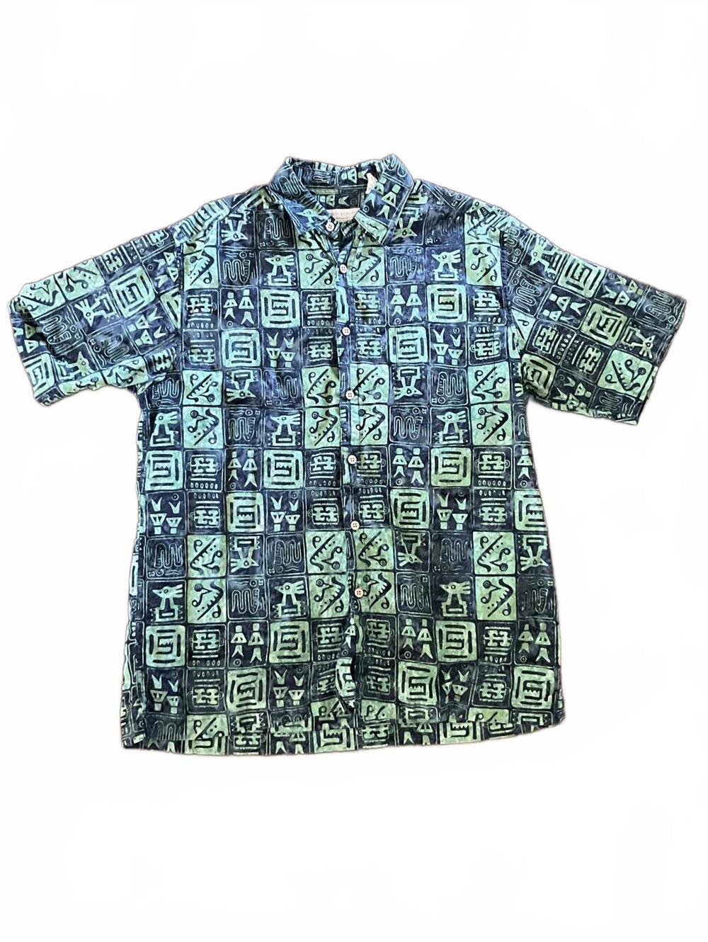 Island Republic Tribal Tiki Bar Button Up Shirt